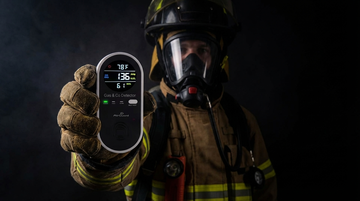 Official AirGuard™ CO & Gas Detector | Real-Time PPM Display – Air Guard