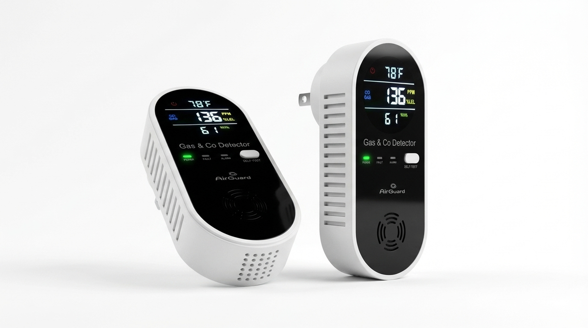 Official AirGuard™ CO & Gas Detector | Real-Time PPM Display – Air Guard