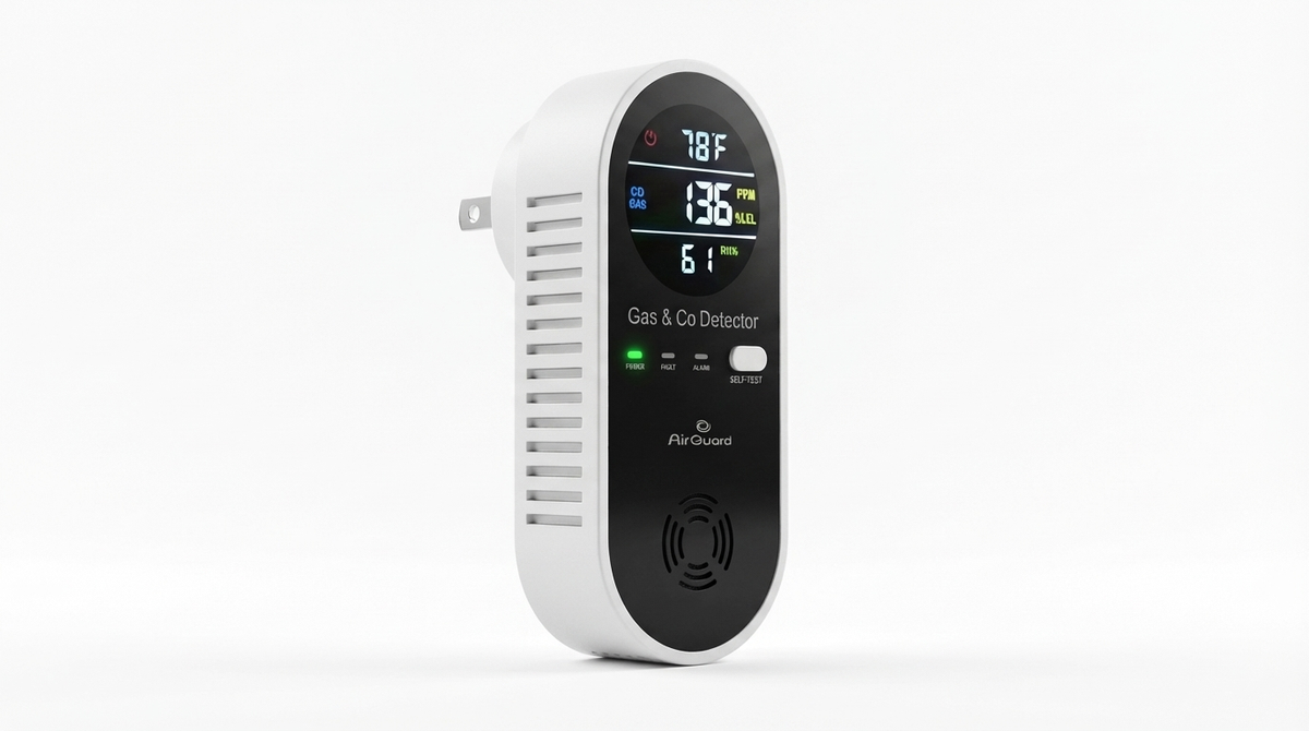 Official AirGuard™ CO & Gas Detector | Real-Time PPM Display – Air Guard